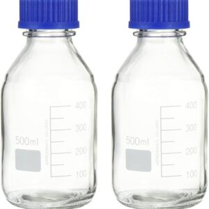 Balacoo 2pcs Glass Reagent Bottles
