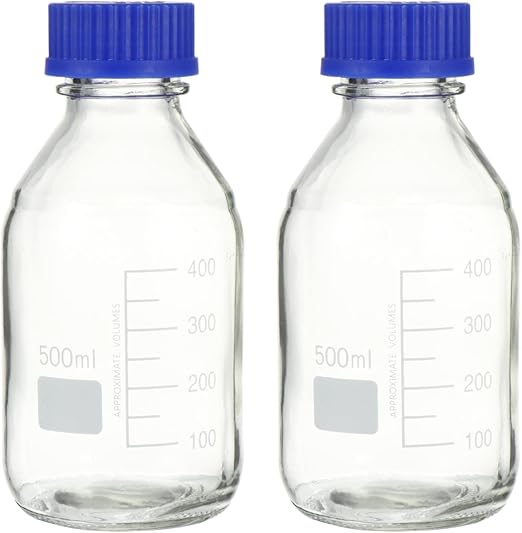 Balacoo 2pcs Glass Reagent Bottles