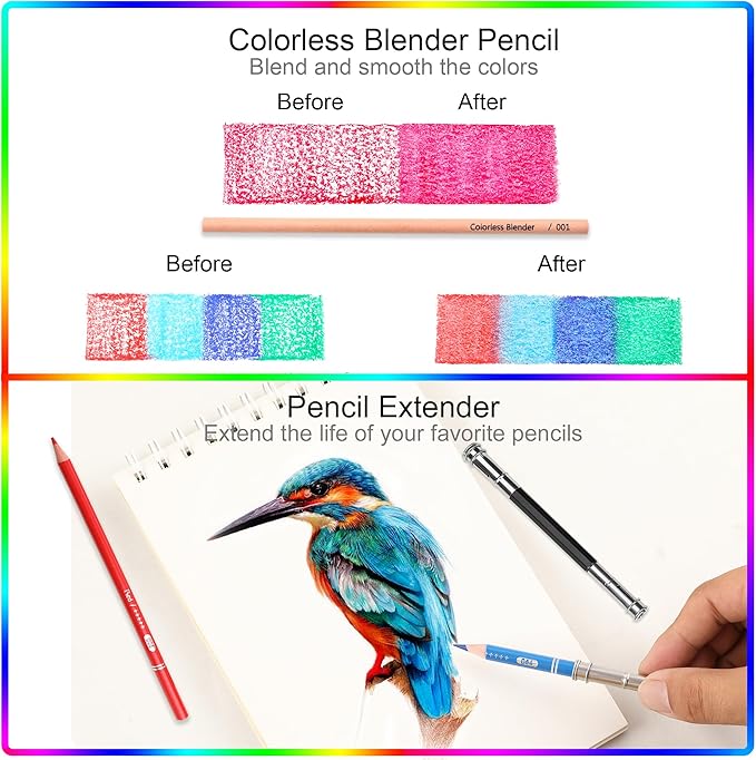 Hiforny 75pcs Colored Pencils Set - Image 4